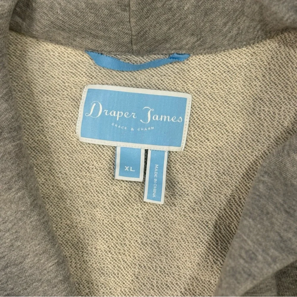 Draper James Shawl Collar Sweatshirt Cardigan Jacket Size XL - Picture 2 of 6